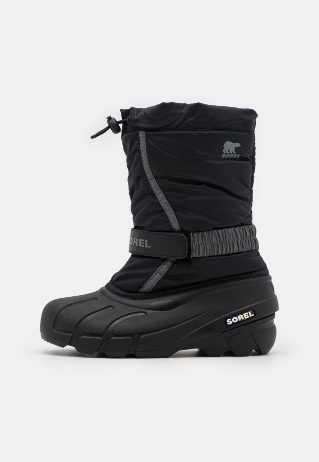 Black/City Grey Youth Flurry Unisex Winter Boots Sorel Ireland