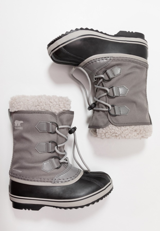 Quarry/Dove Sorel Ireland Youth Yoot Pac Unisex Winter Boots