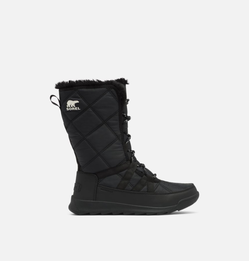 Black Sorel Ireland Women's Whitney Ii Tall Lace Snow Boot