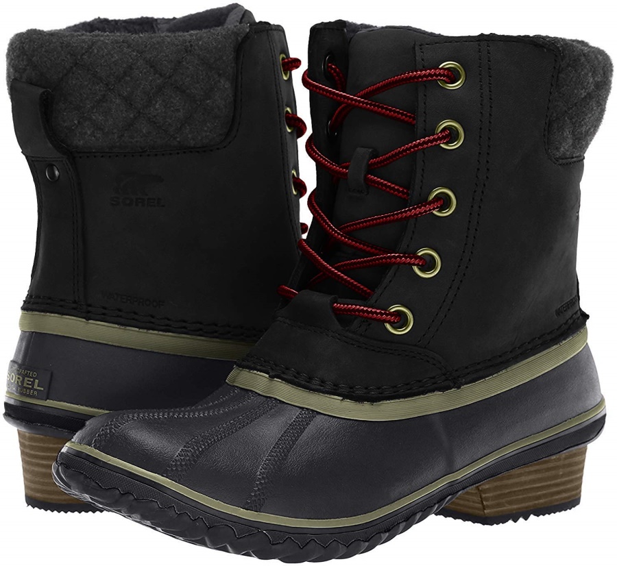 Black Sorel Ireland Women's Winter Fancy Lace Ii Mid Calf Boot