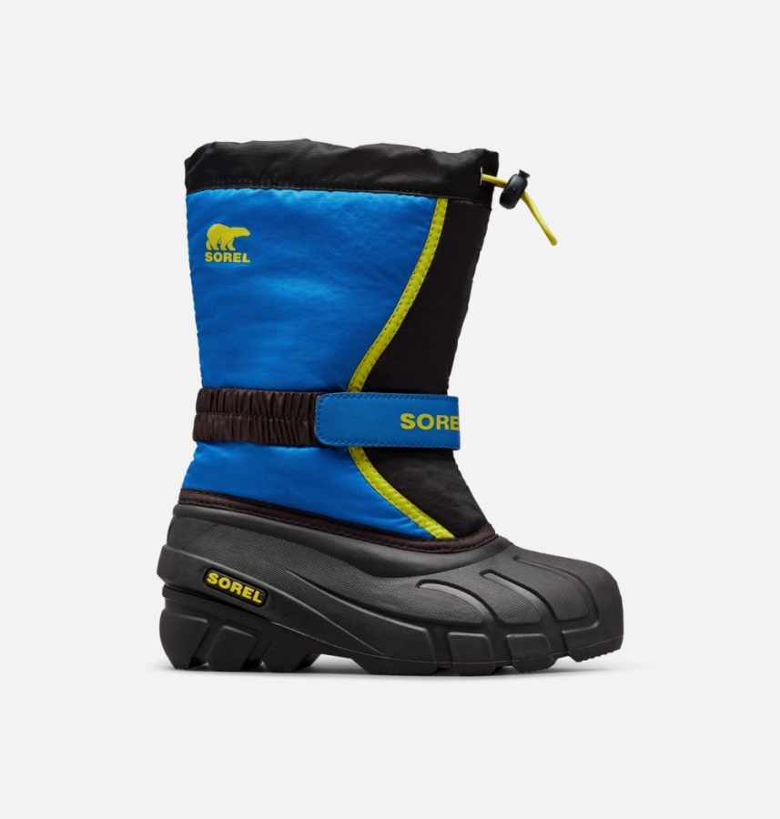 Black-Super Blue Children's Flurry Boot Sorel Ireland