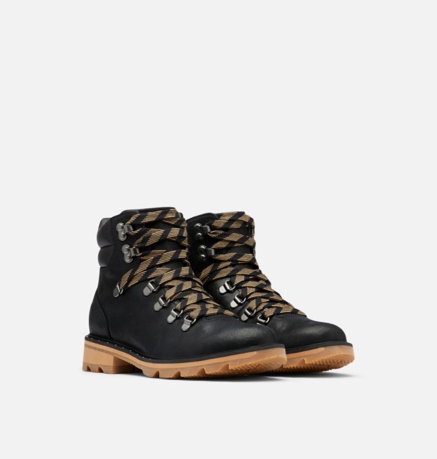 Black-Tawny Buff Sorel Ireland Women's Lennox Hiker Bootie