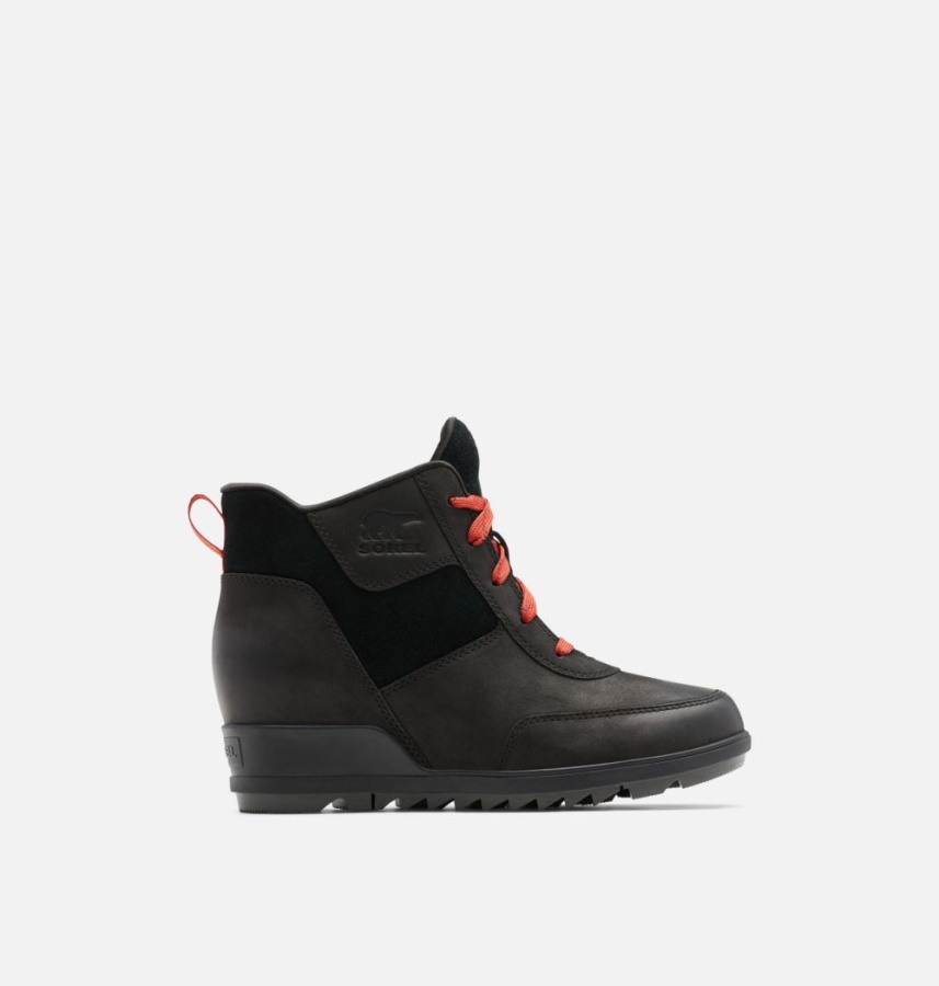Sorel Ireland Black-Jet Women's Evie Sport Lace Bootie