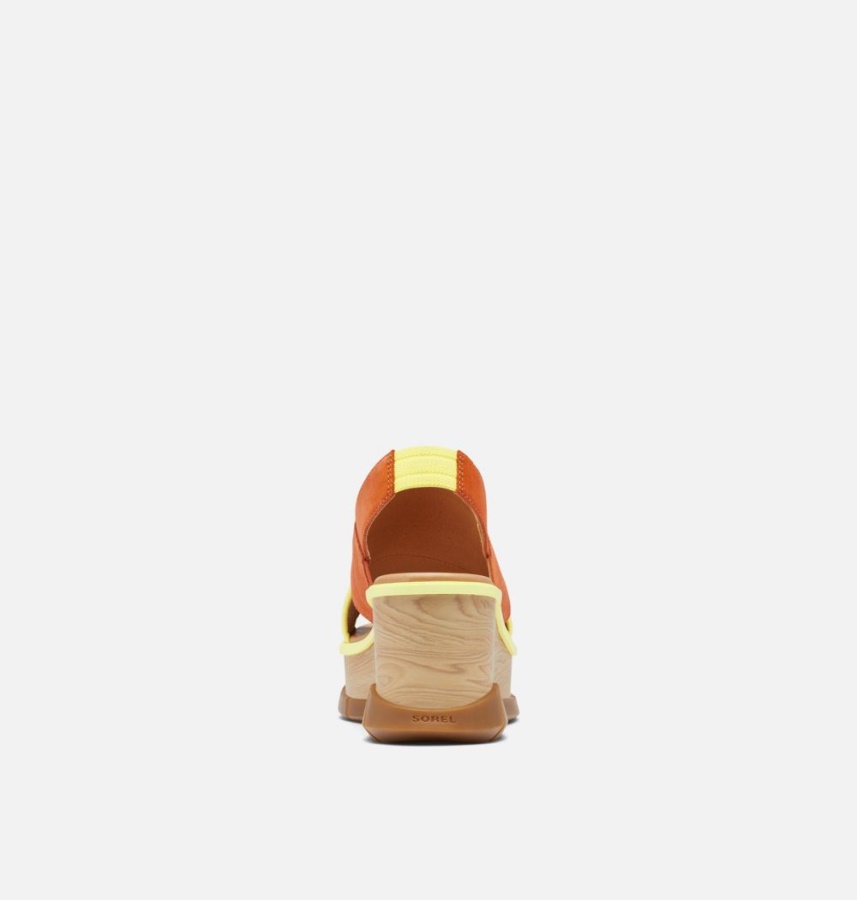 Sorel Ireland Women's Joanie Iii Slingback Wedge Sandal Desert Sun-Tranquil Yellow