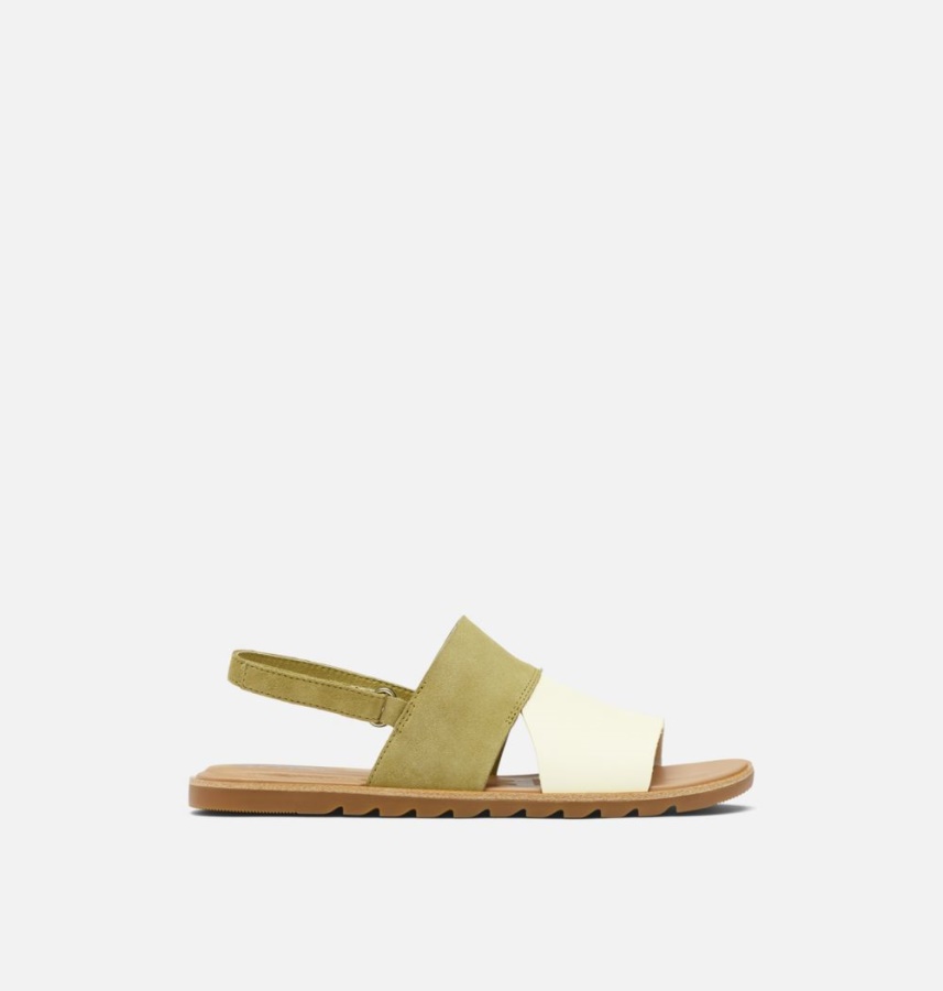 Women's Ella Ii Slingback Sandal Olive Shade-Chalk Sorel Ireland